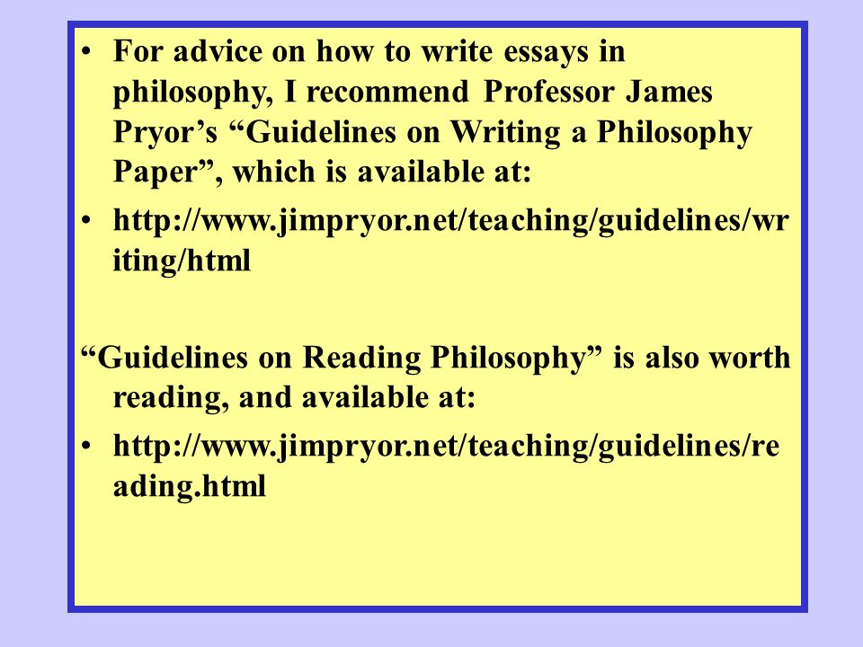 Philosophy the three choices essay